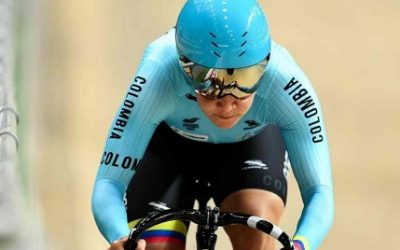 MARTHA BAYONA TOP 5 AU KEIRIN DE LA COUPE DU MONDE DE BÉLARUS AVEC LA SÉLECTION COLOMBIA POSTABÓN COLOMBIA