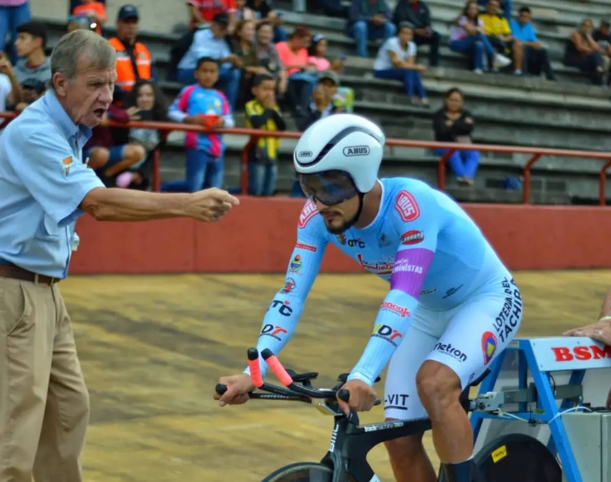 Edwin Torres, nuevo recordman de la hora para Venezuela. (Foto © Rubén Osorio)