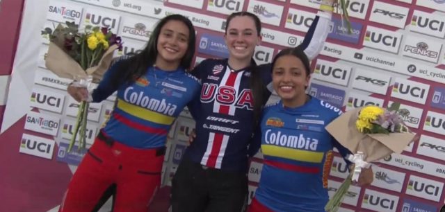 Complete podium for America at the close of the BMX World Cup