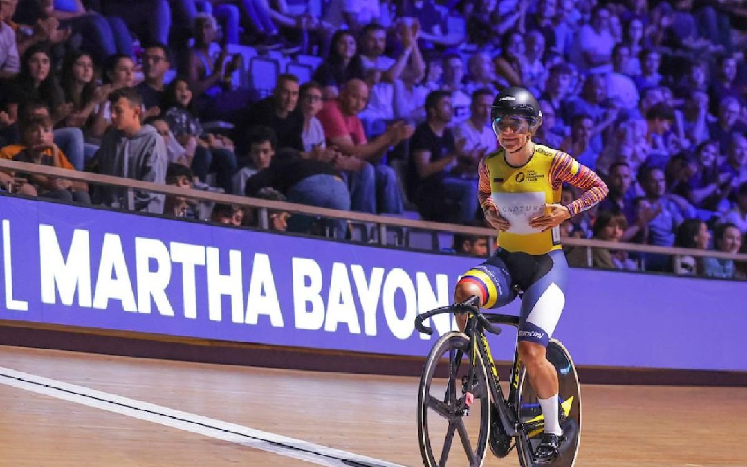 UCI Track Champions League: Kevin Quintero and Martha Bayona finish second in the keirin