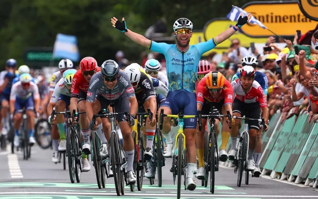 Mark Cavendish breaks Eddy Merckx’s record on stage 5 of Tour de France 2024