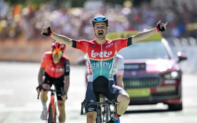 Victor Campenaerts caza su etapa en Barcelonnette antes de los Alpes