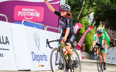 Esther Galarza le arrebata el liderato a Diana Peñuela en la tercera etapa de la Vuelta a Colombia Femenina