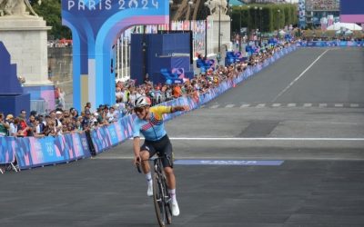 Remco Evenepoel pulls off Olympic double by winning gold in the road race