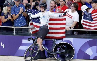 Jennifer Valente revalidó su título olímpico en el omnium