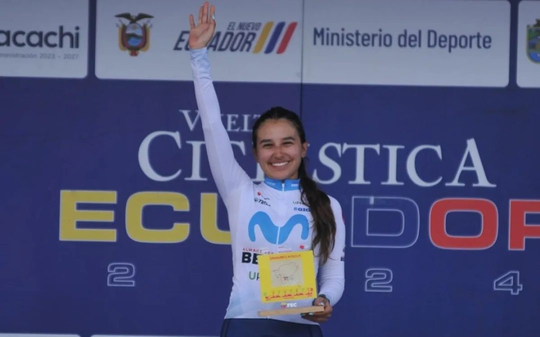 Natalia Vásquez se adueña del tercer segmento en la Vuelta Femenina al Ecuador