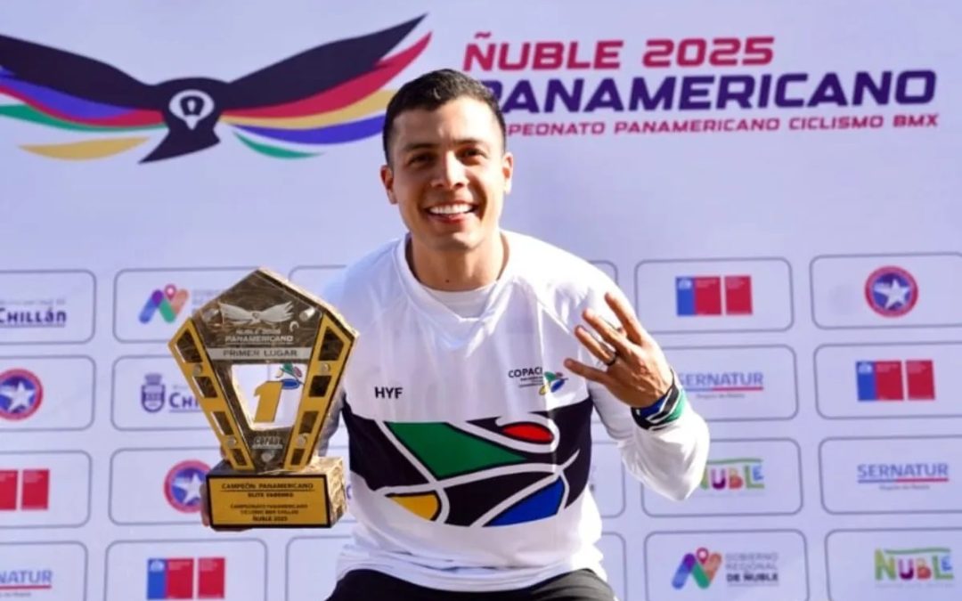 Diego Arboleda llegó a su cuarto título en Panamericano de BMX Chillán 2025